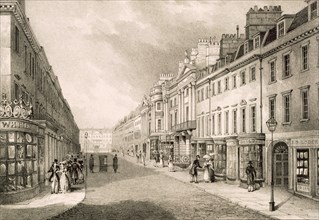 Milsom Street, c1883. Creator: R. Woodroffe (fl. 1835-1854).