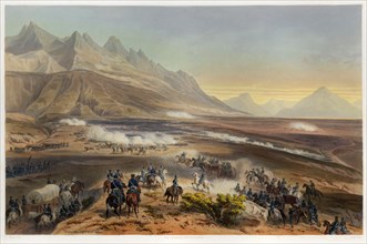 Battle of Buena Vista, pub. 1851. Creator: Carl Nebel (1805 - 1855).