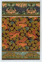 Designs for wallpaper,  and borders,  pub. 1897. Creator: Maurice Pillard Verneuil (1869?1942).