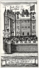 The South Prospect of Part of the Castle of Bristoll, pub. 1893. Creator: English School (17th Century).