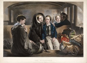 The Departure (Second Class), pub. 1857. Creator: Abraham Solomon (1824 - 1862) after.
