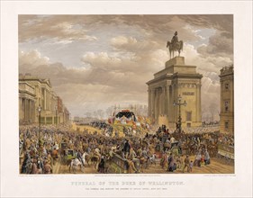 Funeral of the Duke of Wellington, 18th November 1852, pub. 1853. Creator: Louis Haghe (1806 - 1885) after.