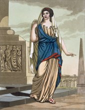 Female Citizen of Ancient Rome, pub. 1796. Creator: Jacques Grasset de Saint-Sauveur (1757-1810).