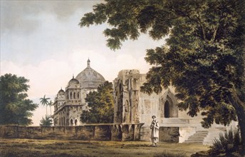 A view of the Mosque at Mounheer, pub. 1780-83. Creator: William Hodges (1744-97).