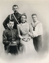 Portrait of the family of Princess Zinaida Yusupova, c1900. Artist: A Pasetti