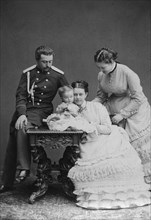 Count Sergei Sheremetev and Countess Ekaterina Sheremeteva and family, 1870s. Artist: Unknown