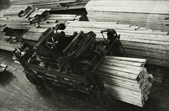 In a woodworking factory, Russia, 1950s. Artist: Unknown