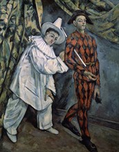 'Pierrot and Harlequin (Mardi-Gras)', c1888.  Artist: Paul Cezanne