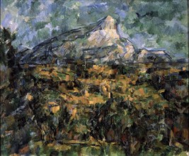 'Landscape in Aix (Mont Sainte-Victoire)', c1906.  Artist: Paul Cezanne