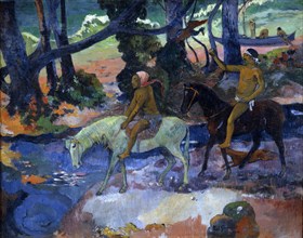 'The Ford (The Flight)', 1901.  Artist: Paul Gauguin