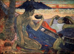 'Te Vaa (The Canoe)', 1896. Artist: Paul Gauguin