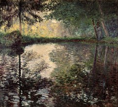 'Pond at Montgeron', c1876.  Artist: Claude Monet