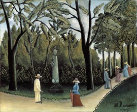 'The Luxembourg Gardens, Monument to Chopin', 1909. Artist: Henri Rousseau