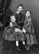 The three eldest children of Grand Duke Konstantin Nikolayevich of Russia, c1860-c1861. Artist: Unknown