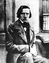 Frédéric Chopin, Polish pianist and composer, 1849. Artist: Louis-Auguste Bisson