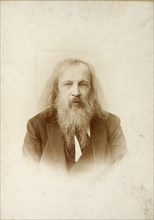 Dmitri Mendeleev, Russian chemist, c1890-c1907(?). Artist: Unknown