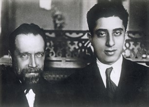 Composers Nikolai Myaskovsky and Aram Khachaturian, 1933. Artist: Unknown