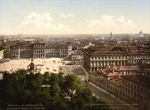 St Isaac's Square, St Petersburg, Russia, c1890-c1905. Artist: Anon