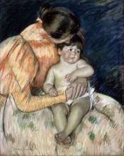 'Mother and Child', late 19th or early 20th century.  Artist: Mary Cassatt