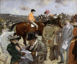 'Horseracing', 1888.  Artist: Jean Louis Forain
