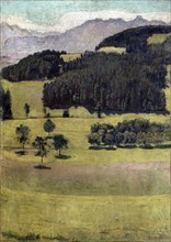'Landscape, Oaks at Stockhorn', 1898.  Artist: Ferdinand Hodler