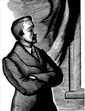 Heinrich Heine, 19th century German poet, 1934.  Artist: Georgi Yecheistov