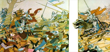 Illustration from the book La Vie de Jeanne d'Arc, 1896. Artist: Louis Maurice Boutet de Monvel