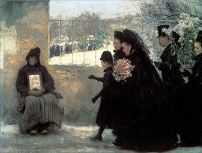 'All Saints' Day', 1888.  Artist: Emile Friant