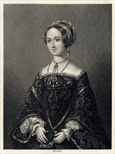 Marguerite de Navarre, Queen Consort of Henry II of Navarre, (1864).  Artist: John James Hinchcliff