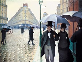 'Paris Street; Rainy Day', 1877. Artist: Gustave Caillebotte