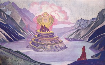 'Nagarjuna Conqueror of the Serpent', 1925.  Artist: Nicholas Roerich