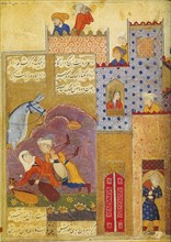 Folio from Silsilat al-dhahab (Chain of Gold), by Jami, 1587. Artist: Unknown