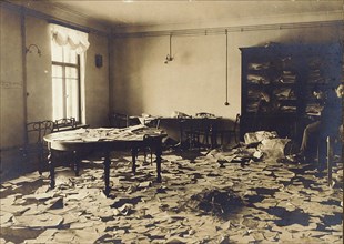 A room after a search, Russia, early 20th century(?). Artist: Unknown