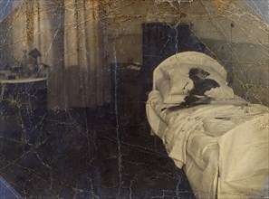 Room in the Mariinskaya Hospital where Fyodor Kokoshkin was murdered, Petrograd, Russia, 1918. Artist: Unknown
