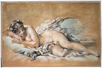 'Sleeping Young Woman', 1758.  Artist: François Boucher