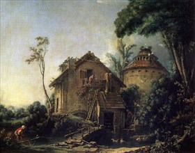 'The Windmill', 1752.  Artist: François Boucher