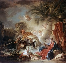 'Rest on the Flight into Egypt', 1757.  Artist: François Boucher