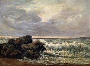 'The Wave', c1870.  Artist: Gustave Courbet
