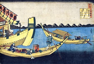 From the series Hundred Poems by One Hundred Poets: Kiyowara no Fukayabu, c1830.  Artist: Hokusai