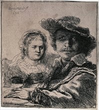 'Self-Portrait with Saskia', 1636.  Artist: Rembrandt Harmensz van Rijn