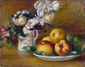 'Apples and Flowers', c1895.  Artist: Pierre-Auguste Renoir