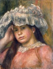 'Young Girl in a Hat', 1892-1894.  Artist: Pierre-Auguste Renoir