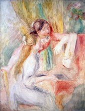 'Young Girls at the Piano', 1892.  Artist: Pierre-Auguste Renoir