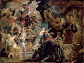 'The Death of Henry IV and the Proclamation of the Regency', 1622.  Artist: Peter Paul Rubens
