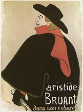 'Aristide Bruant in His Cabaret', (Poster), 1893.  Artist: Henri de Toulouse-Lautrec