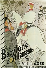 Poster to the Book Babylone d'Allemagne by Victor Joze, 1894.  Artist: Henri de Toulouse-Lautrec