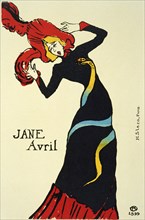 Jane Avril, 1899.  Artist: Henri de Toulouse-Lautrec