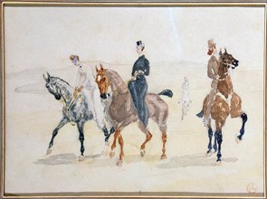 'Riders', 1880s.  Artist: Henri de Toulouse-Lautrec