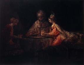'Ahasuerus, Haman and Esther', 1660.  Artist: Rembrandt Harmensz van Rijn