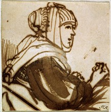 'Saskia', 1633-1634.  Artist: Rembrandt Harmensz van Rijn